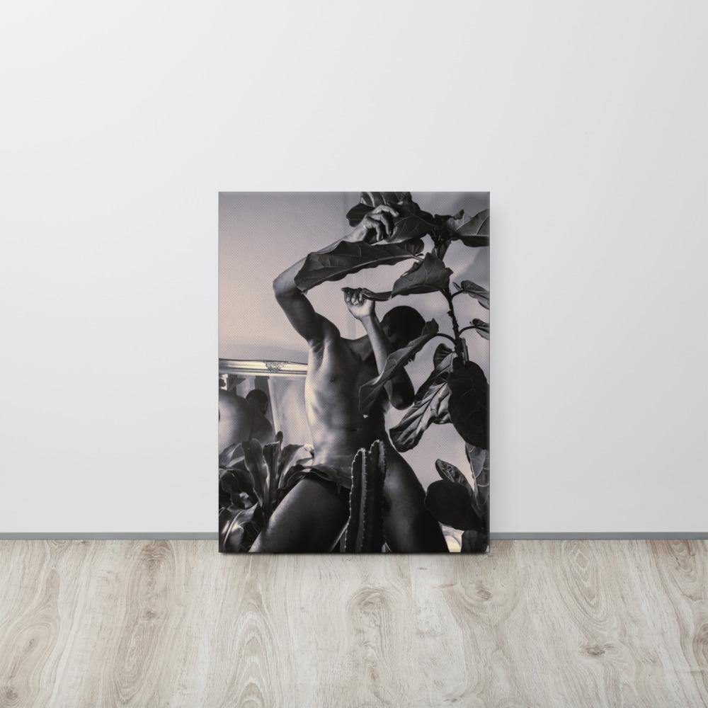 The Fiddler (Black & White) Canvas Print - Innovign Art