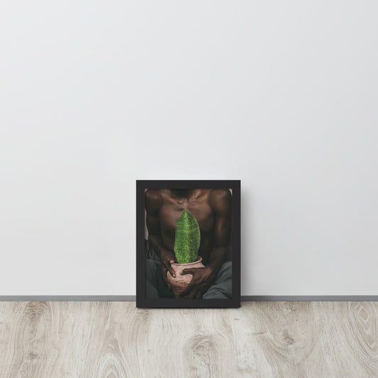 A Whale Fin's Cradle Framed poster