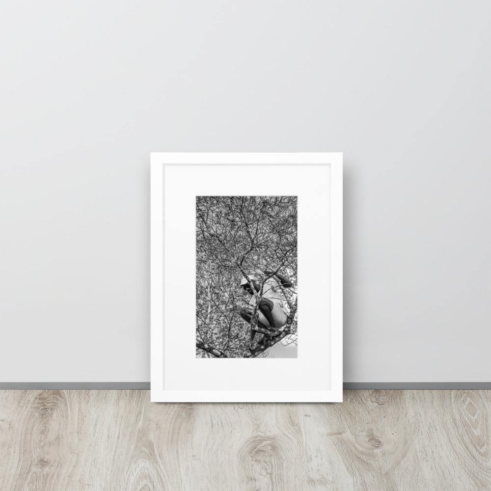The Climber Matte Paper Framed Poster With Mat - Innovign Art