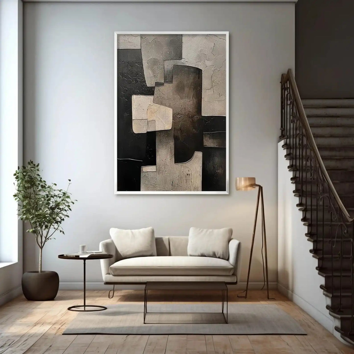 Ashes Into Color Series - Abstract Oil Painting on Canvas