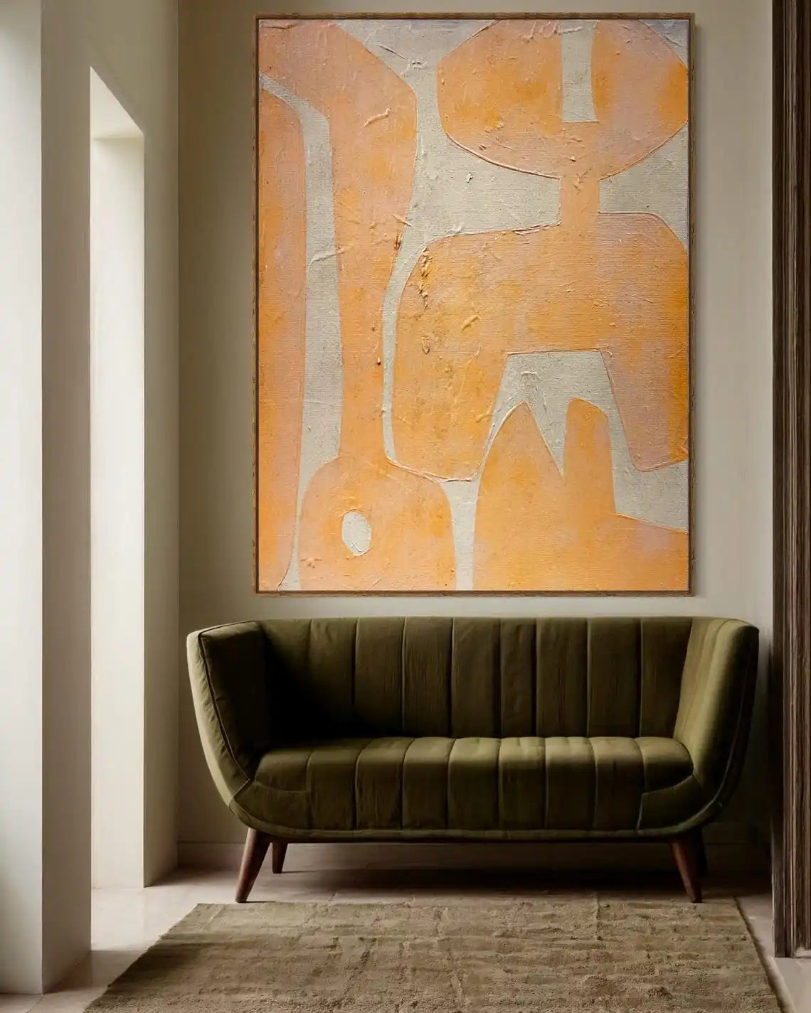 Fragments of Silence Series - Abstract Oil Painting on Canvas