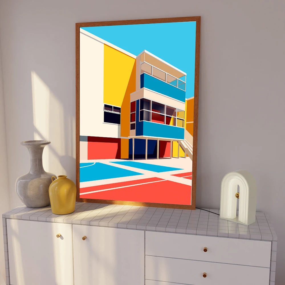Colorful Modern Architecture - Canvas Print