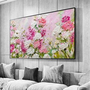 Summer Blossoms - Abstract Oil Painting On Canvas