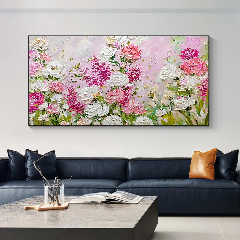 Summer Blossoms - Abstract Oil Painting On Canvas