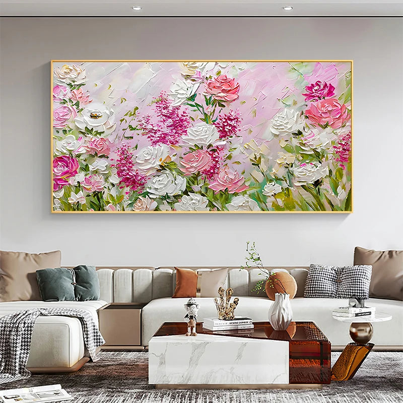 Summer Blossoms - Abstract Oil Painting On Canvas