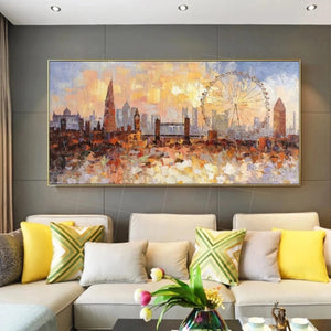 Custom Hand-Painted Oil Painting – Portraits, Abstract Art, Landscapes, Animals, Modern Wall Art for Room Décor