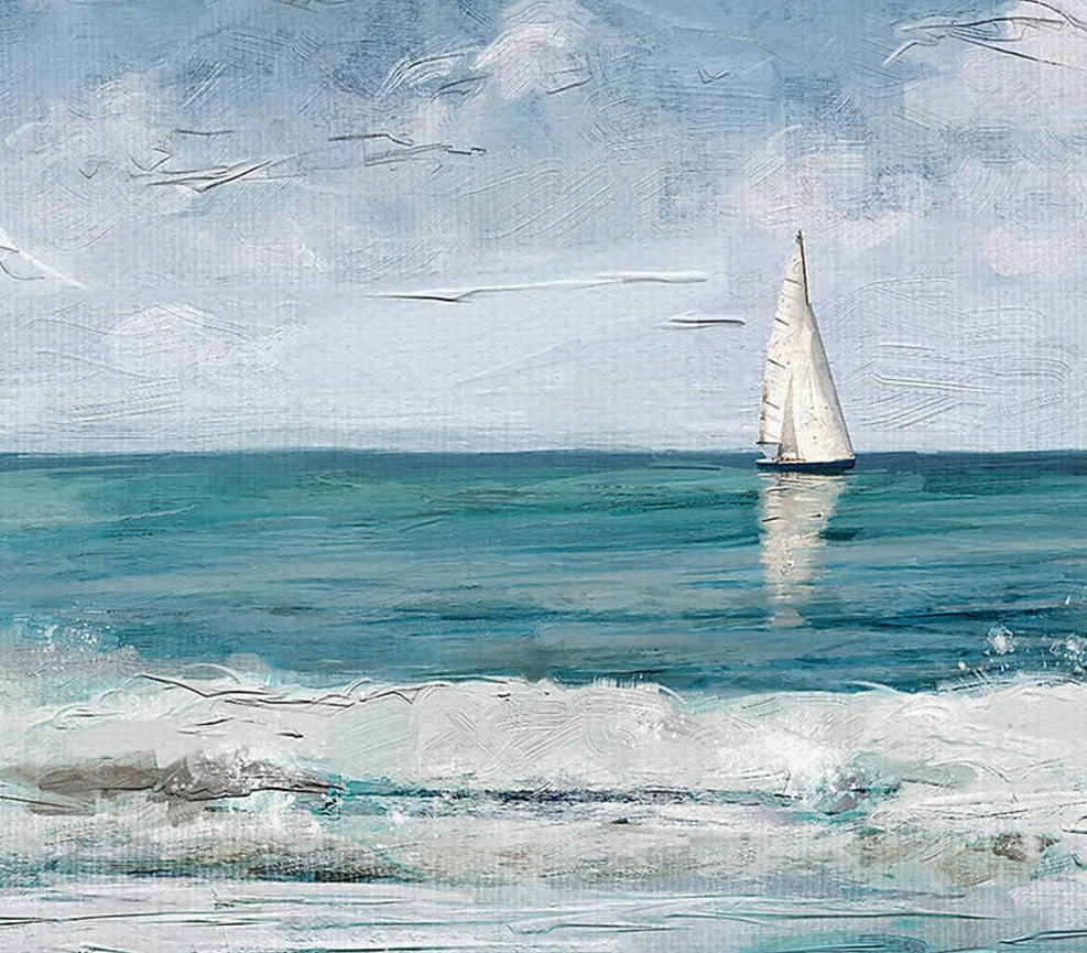 Tranquil Pollution - Abstract Seascape Oil Paintings On Canvas
