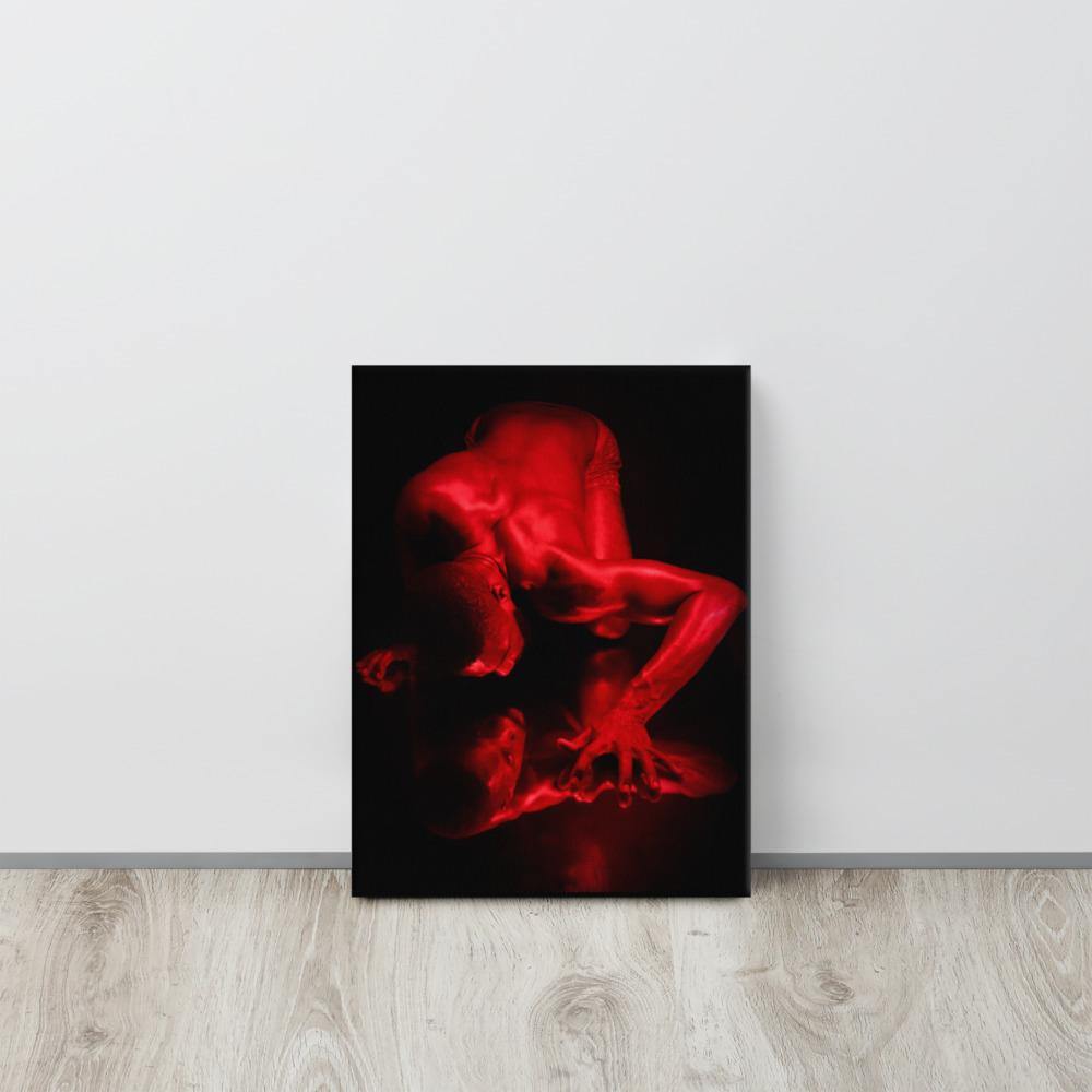 Introspection Red Canvas Print - Innovign Art