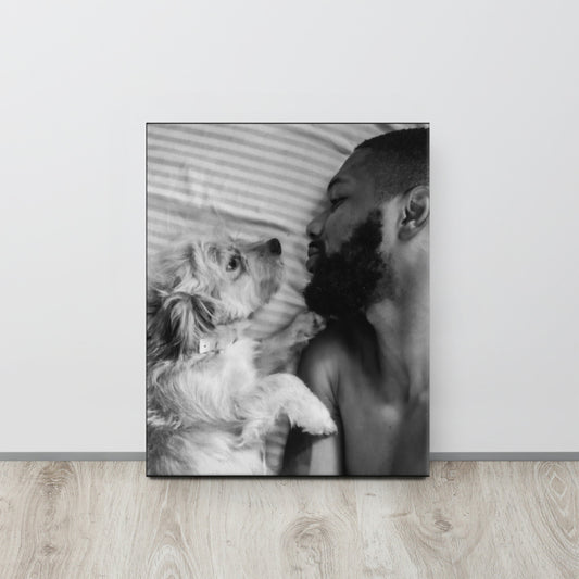 Man's Best Friend Canvas Print