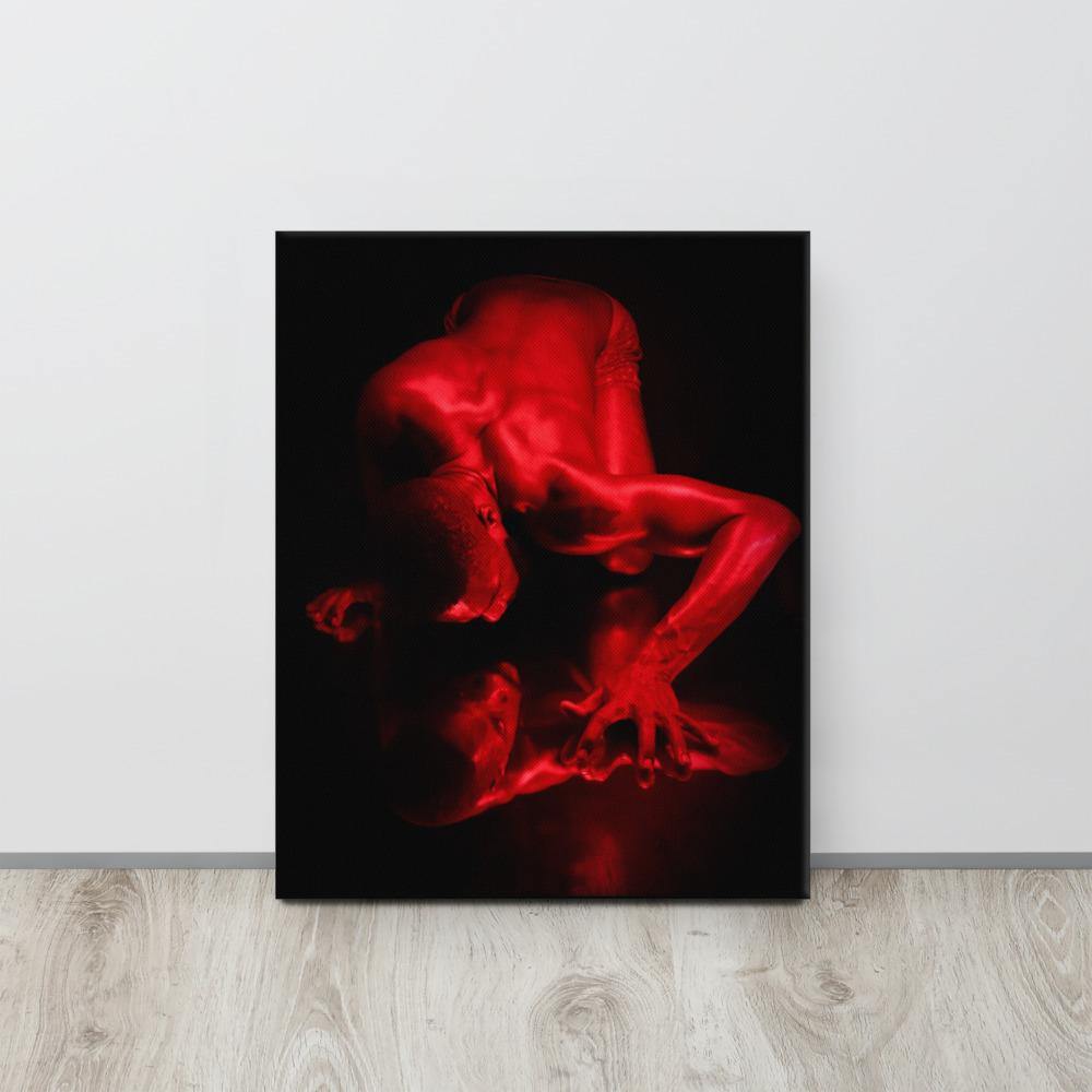 Introspection Red Canvas Print - Innovign Art