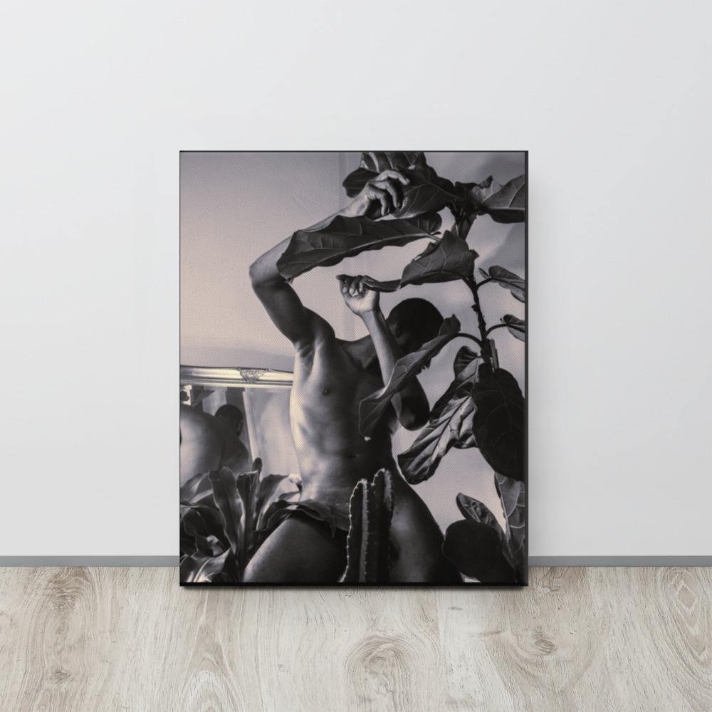 The Fiddler (Black & White) Canvas Print - Innovign Art