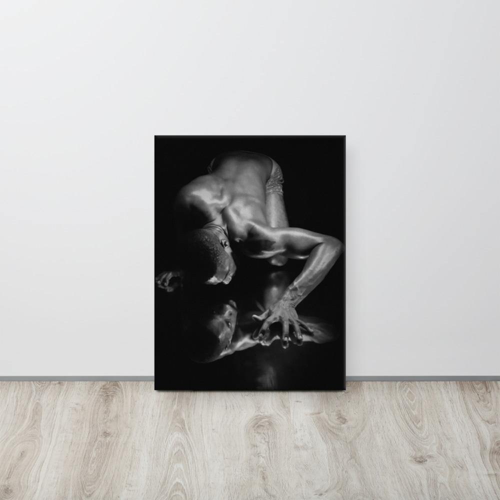 Introspection Black Canvas Print - Innovign Art