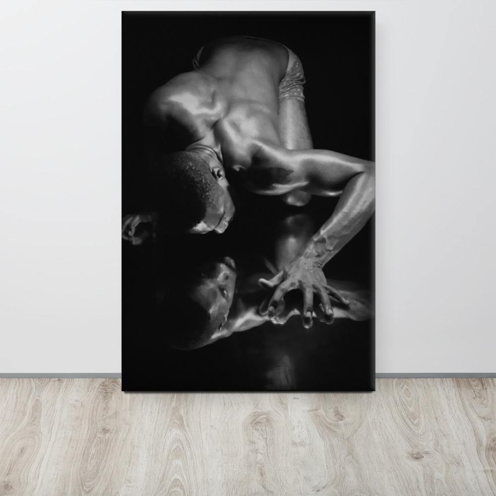 Introspection Black Canvas Print - Innovign Art