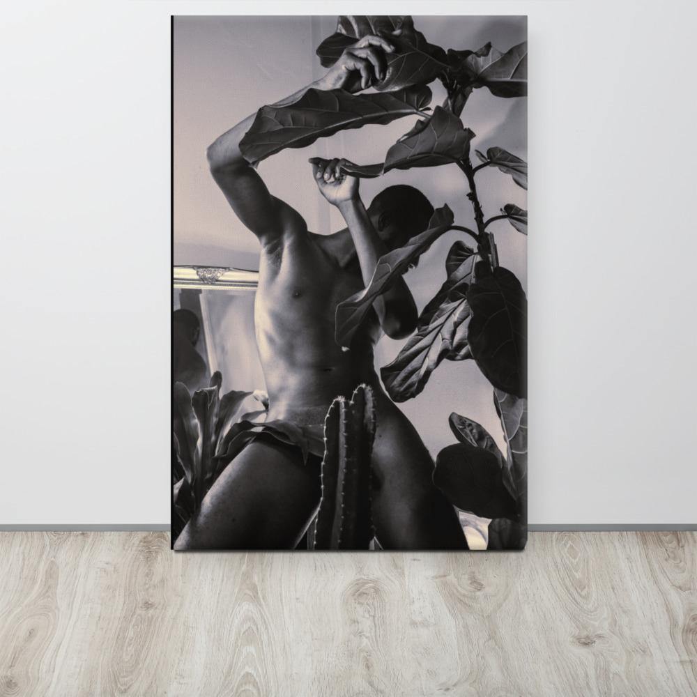The Fiddler (Black & White) Canvas Print - Innovign Art