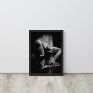 Introspection Black Framed poster - Innovign Art