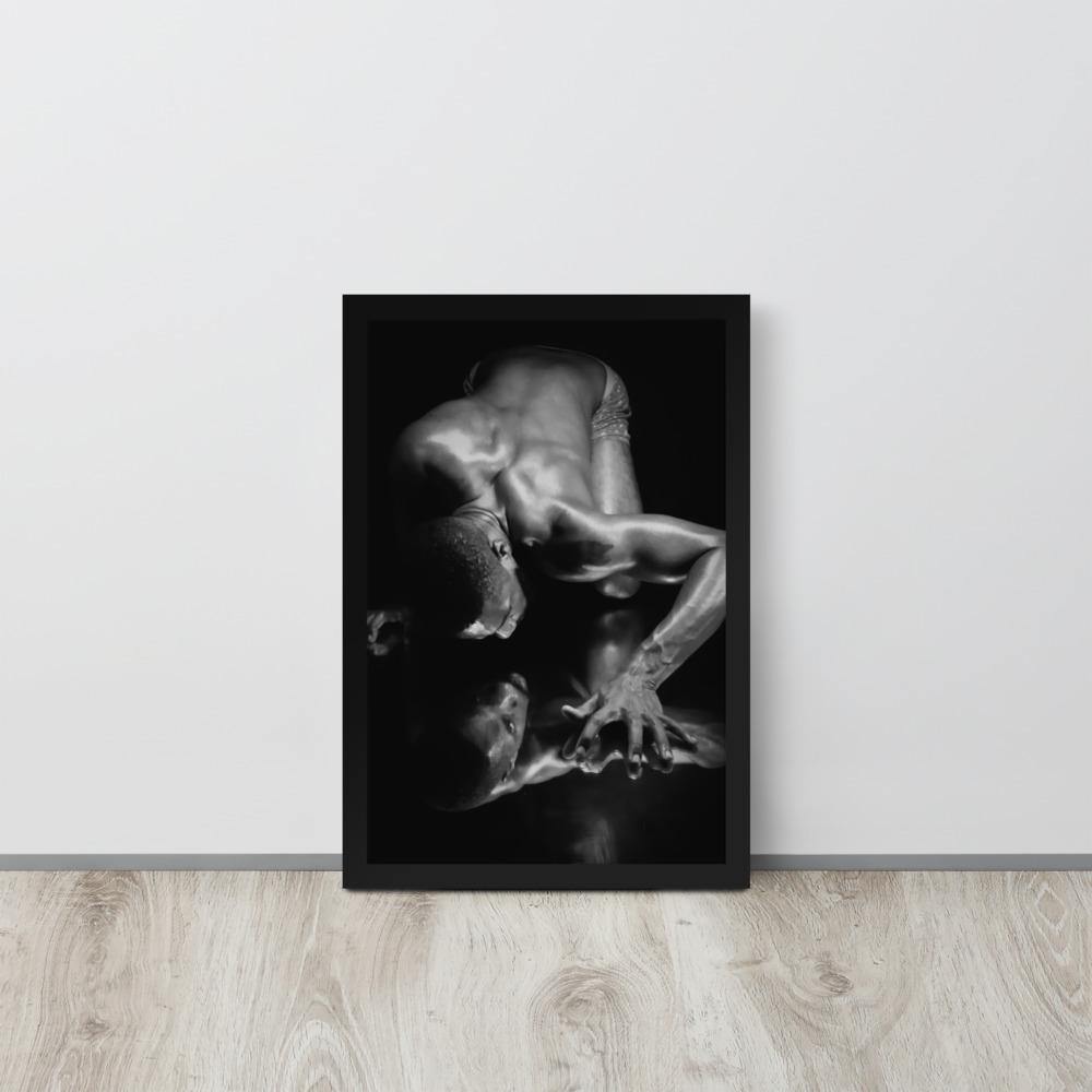 Introspection Black Framed poster - Innovign Art