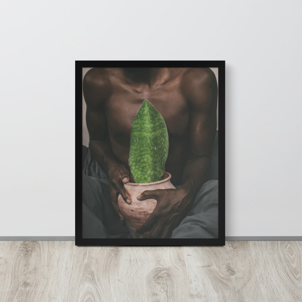 A Whale Fin's Cradle Framed poster