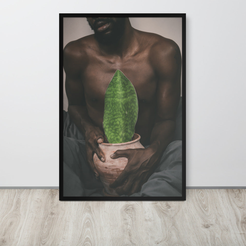 A Whale Fin's Cradle Framed poster