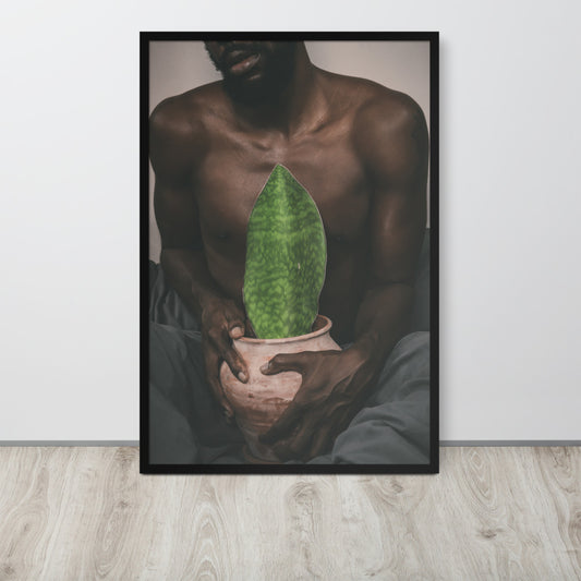 A Whale Fin's Cradle Framed poster