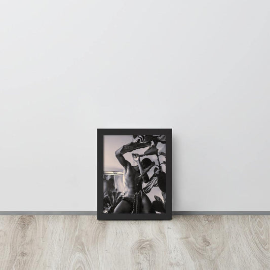 The Fiddler (Black & White) Framed poster - Innovign Art