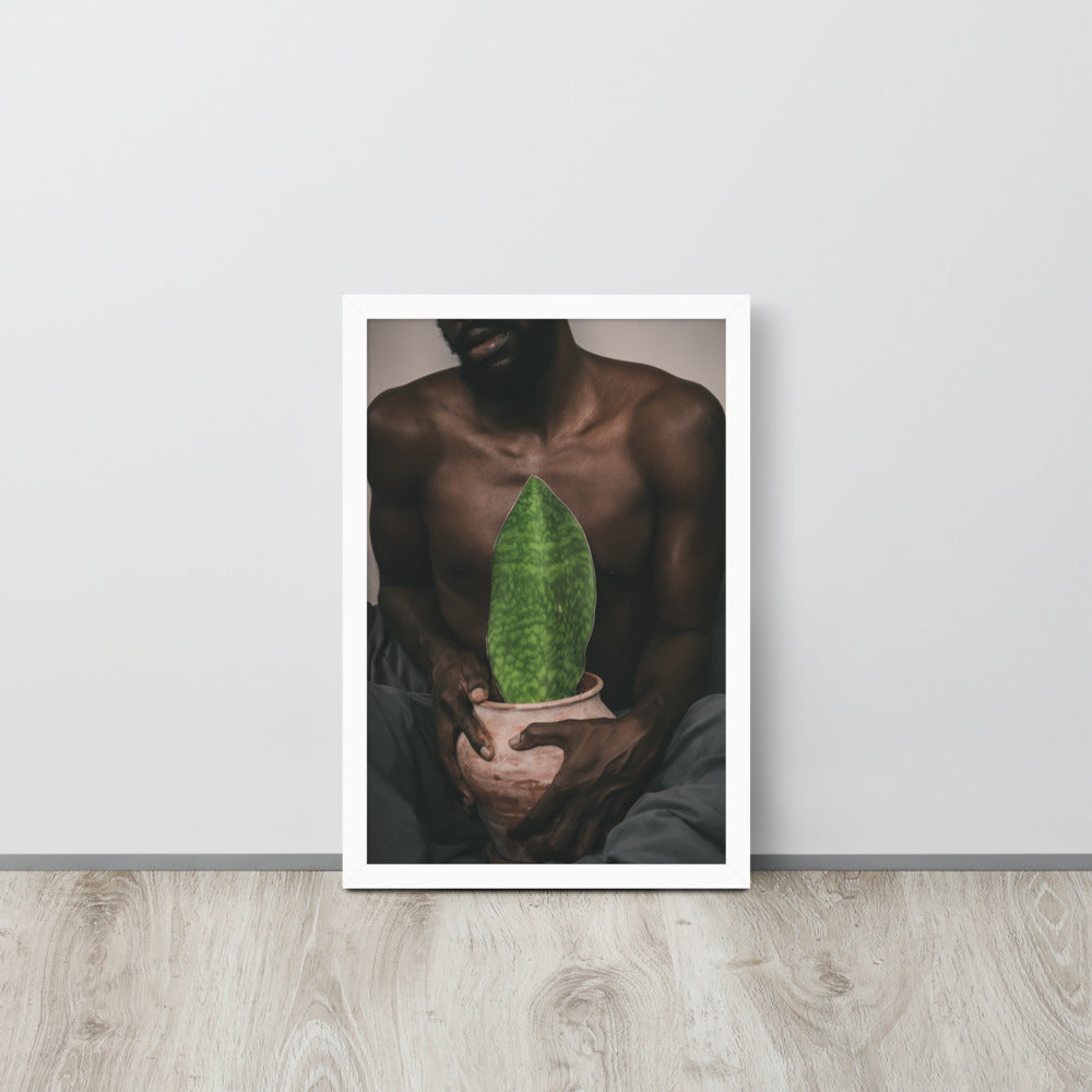 A Whale Fin's Cradle Framed poster