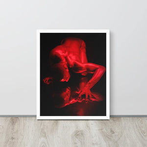 Introspection Red Framed poster - Innovign Art