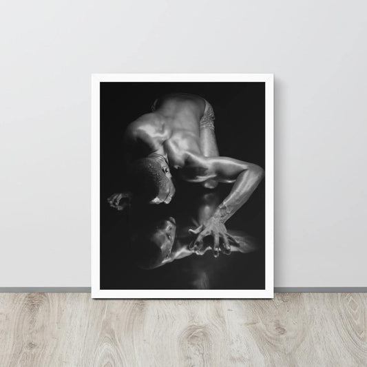 Introspection Black Framed poster - Innovign Art