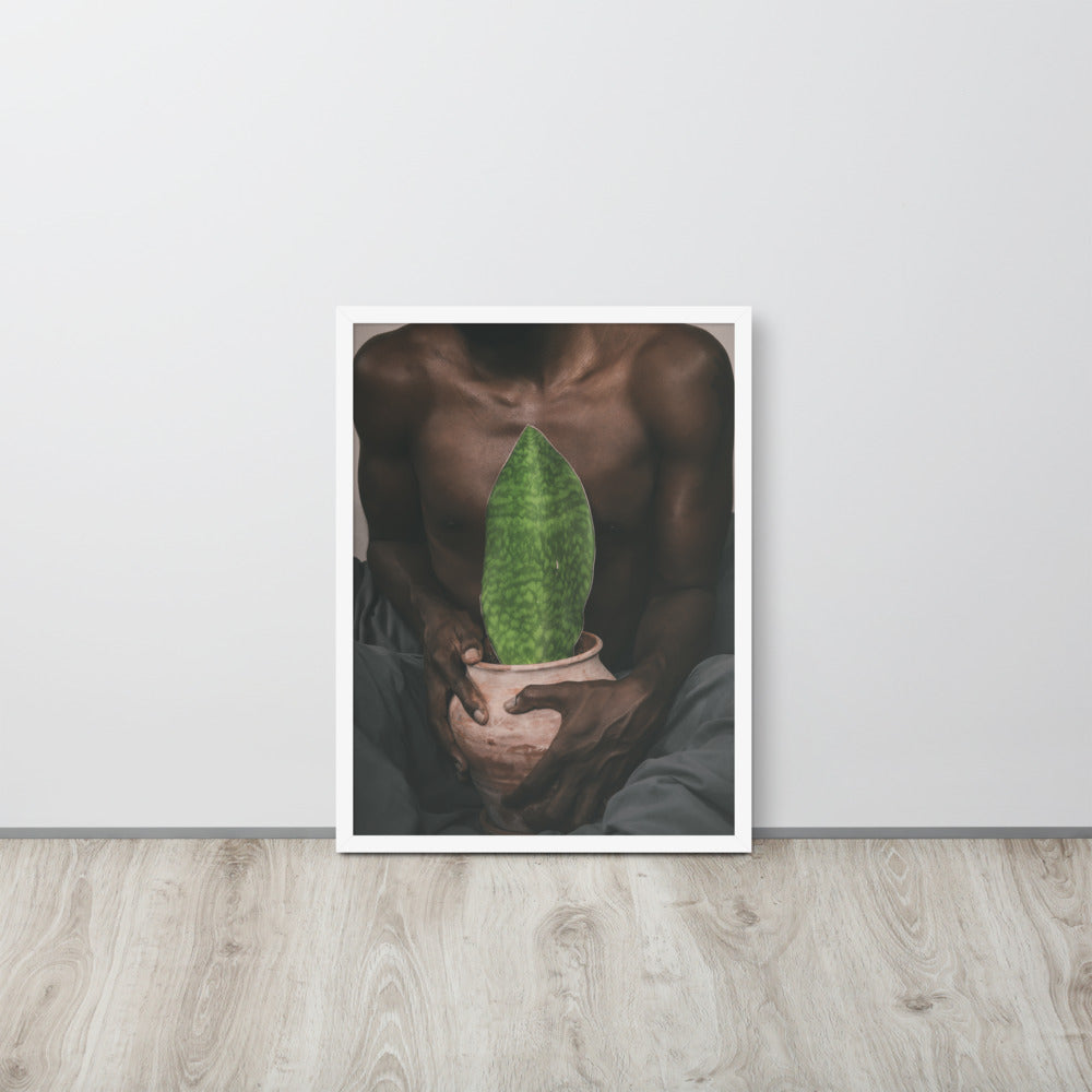 A Whale Fin's Cradle Framed poster