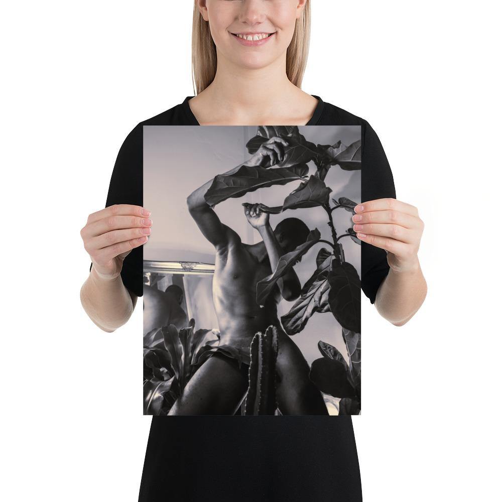 The Fiddler (Black & White) Poster - Innovign Art