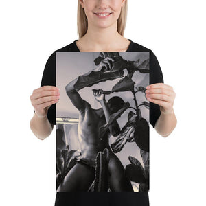 The Fiddler (Black & White) Poster - Innovign Art