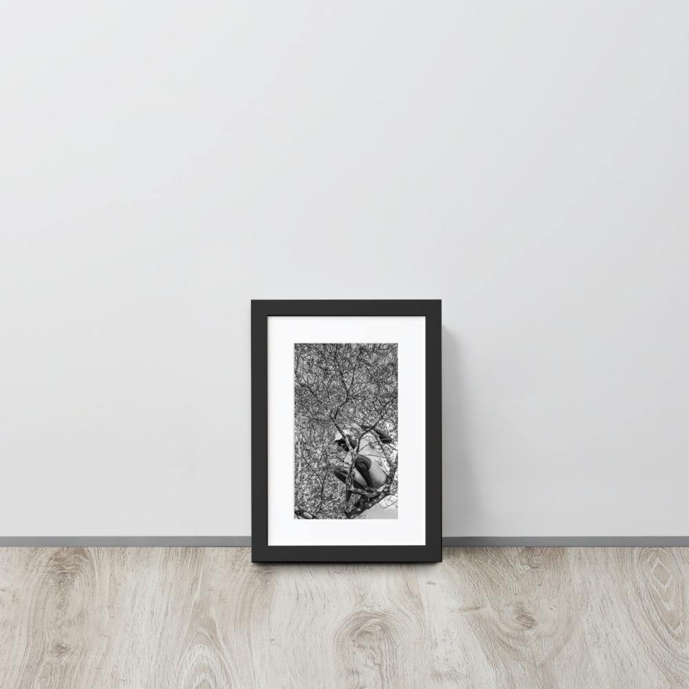 The Climber Matte Paper Framed Poster With Mat - Innovign Art