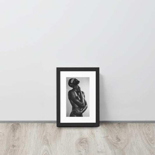 The Saint Matte Paper Framed Poster With Mat - Innovign Art