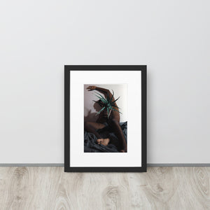 The Plant Daddy and His Aloes Matte Paper Framed Poster With Mat