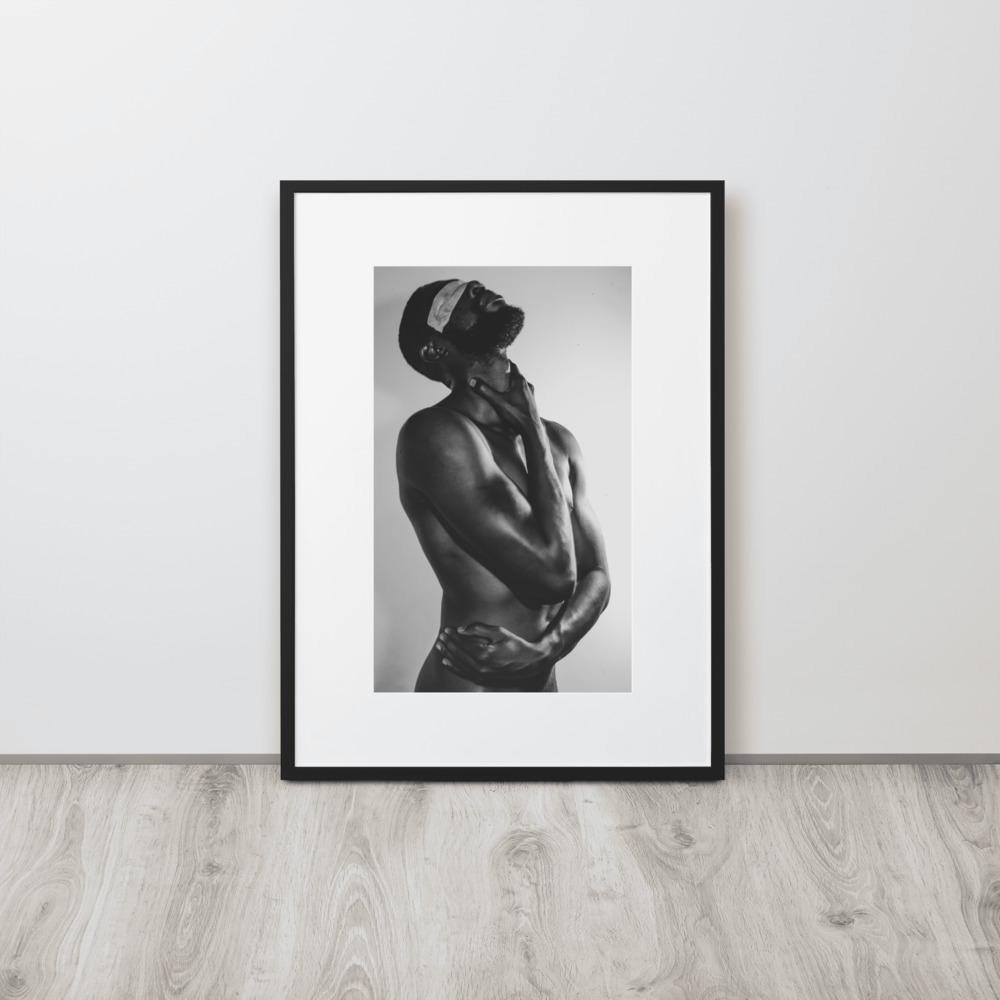 The Saint Matte Paper Framed Poster With Mat - Innovign Art