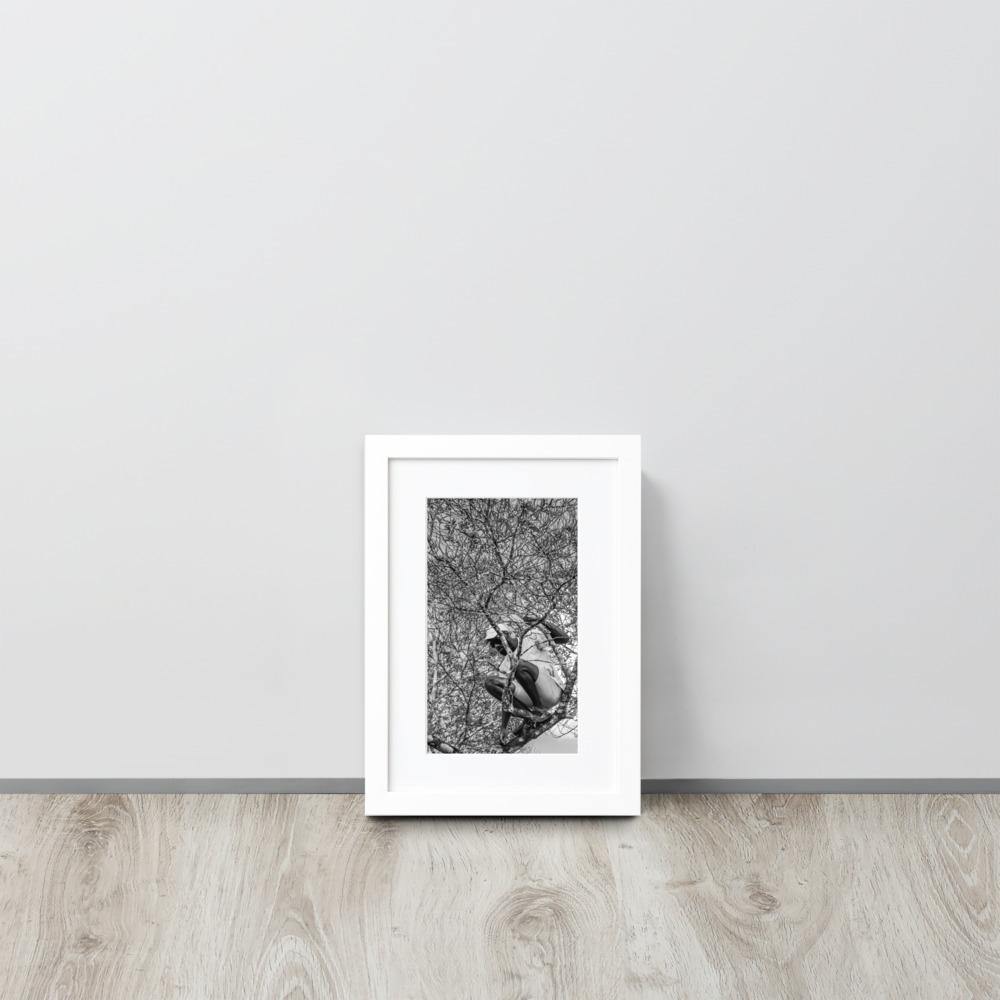 The Climber Matte Paper Framed Poster With Mat - Innovign Art