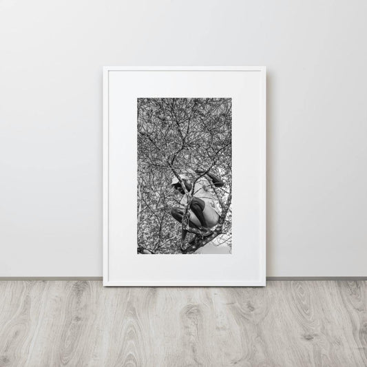 The Climber Matte Paper Framed Poster With Mat - Innovign Art