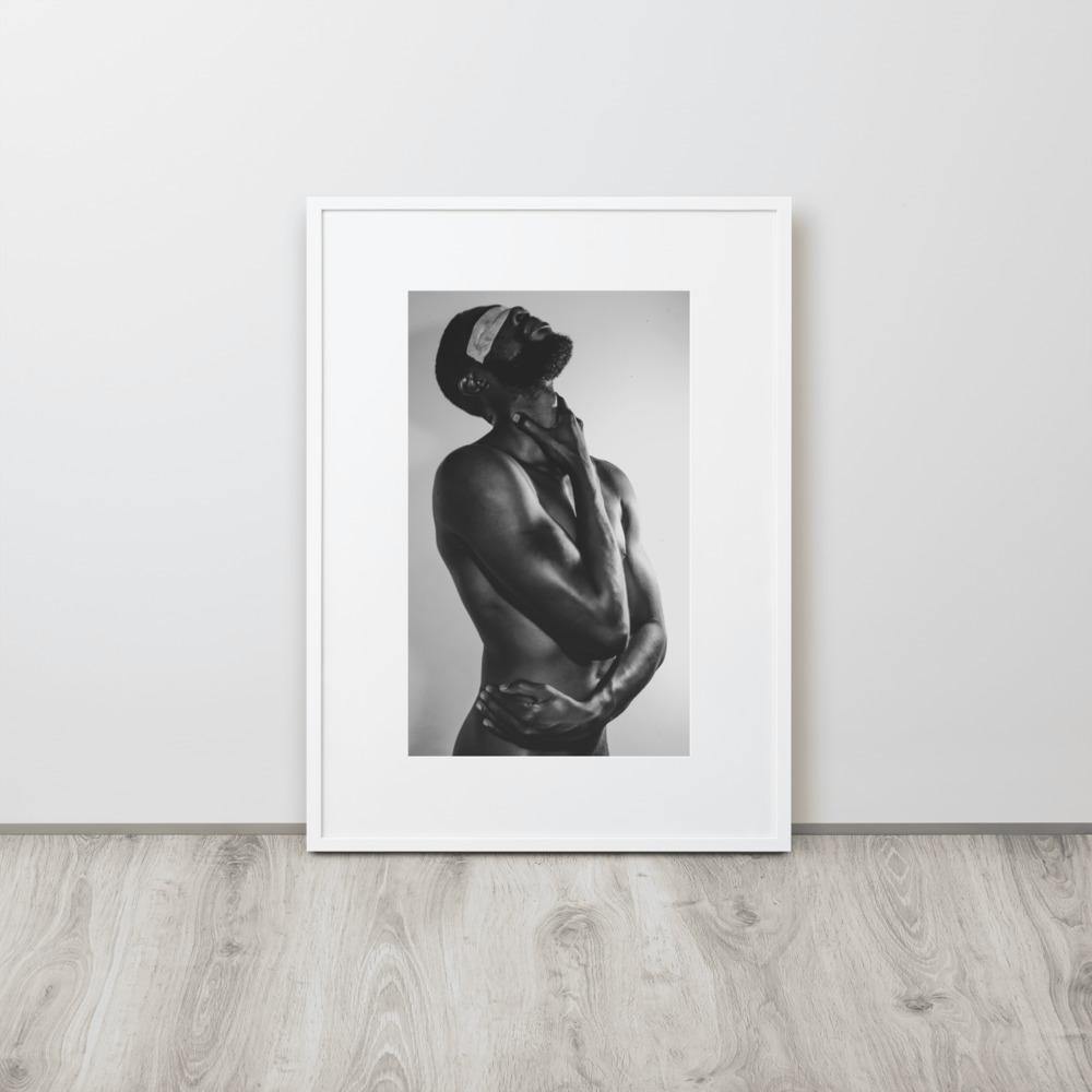 The Saint Matte Paper Framed Poster With Mat - Innovign Art