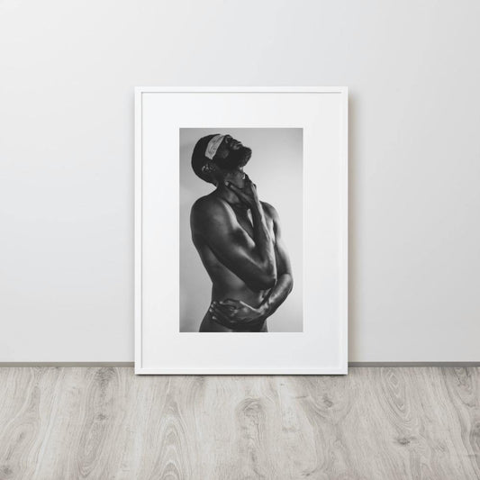 The Saint Matte Paper Framed Poster With Mat - Innovign Art