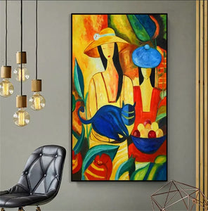 Modern Abstract Oil Painting on Canvas