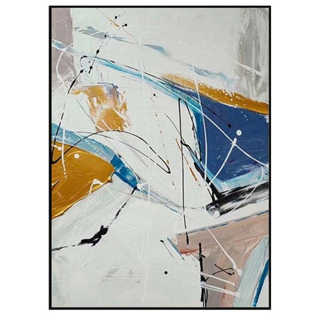 Modern Abstract Oil Painting on Canvas