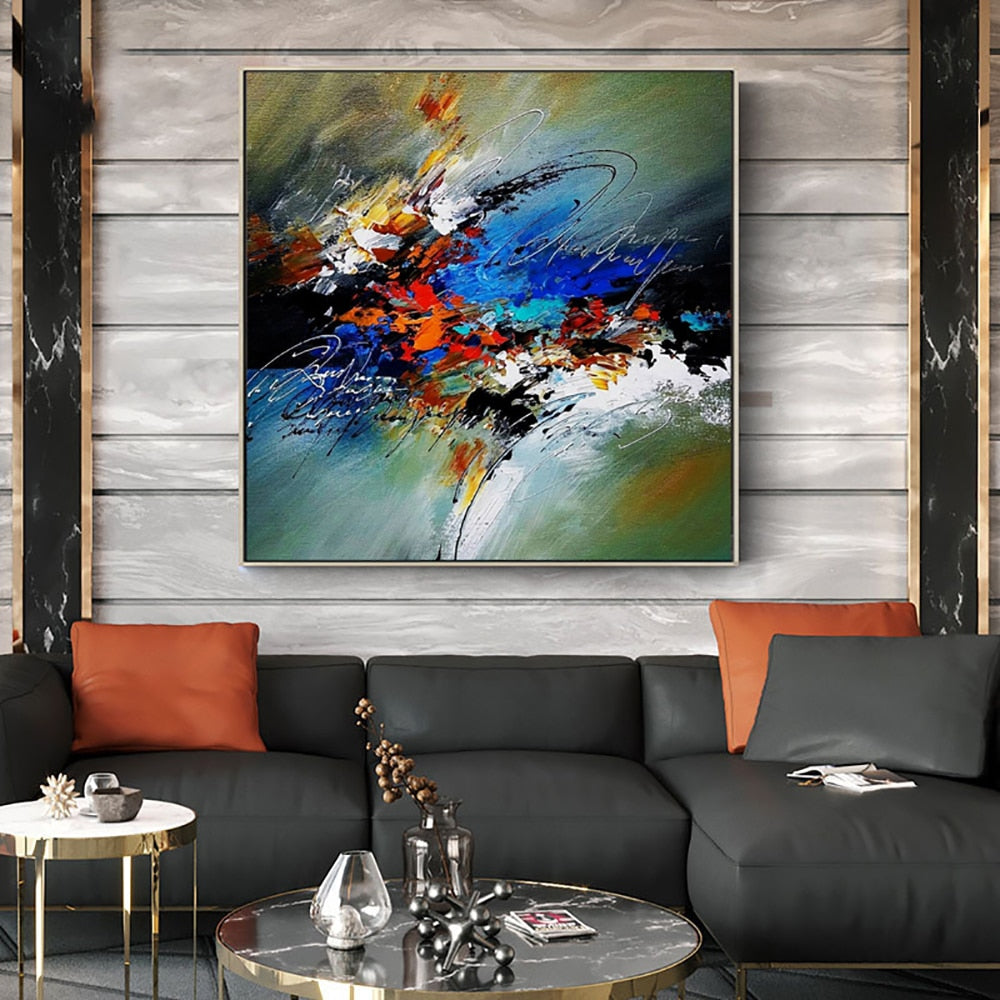 Disguised Defeat Series - Abstract Oil Painting on Canvas