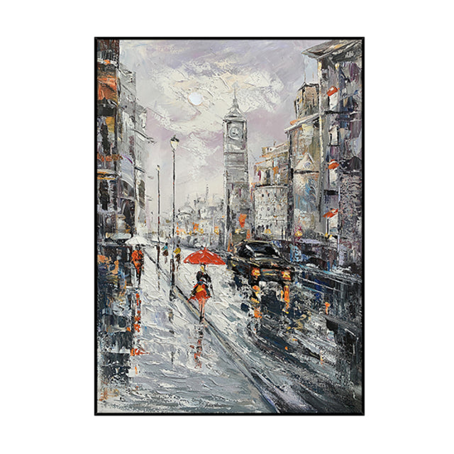 Omniscient Lesson Series - City Oil Painting on Canvas