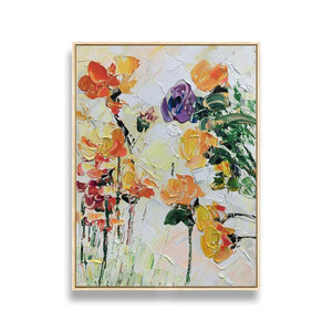 Miracle of War Series - Abstract Flower Oil Painting On Canvas