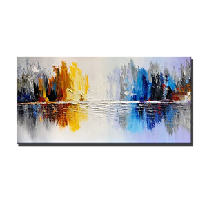 Answers of Culture - Abstract Cityscape Oil Painting On Canvas