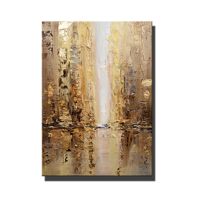 Obsequious Flame Series - Abstract Textured Landscape Oil Painting on Canvas